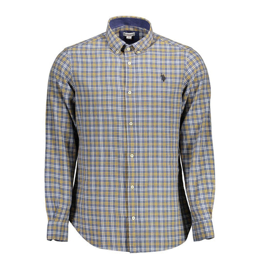 Blue Cotton Men's Shirt
