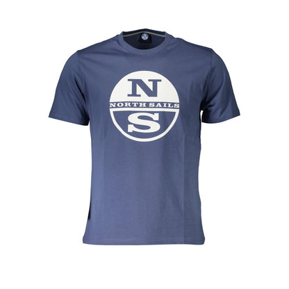 Blu Cotton Men T-Shirt