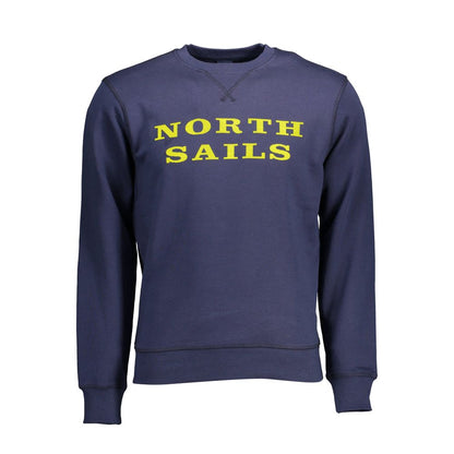 Blue Cotton Men's Sweatshirt