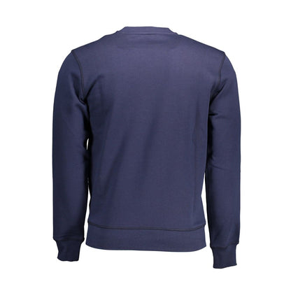 Blue Cotton Men's Sweatshirt