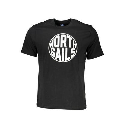 Black Cotton Men T-Shirt