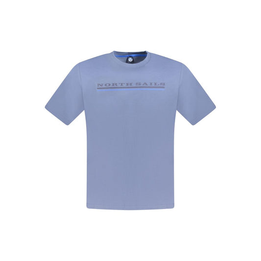 Blu Cotton Men T-Shirt