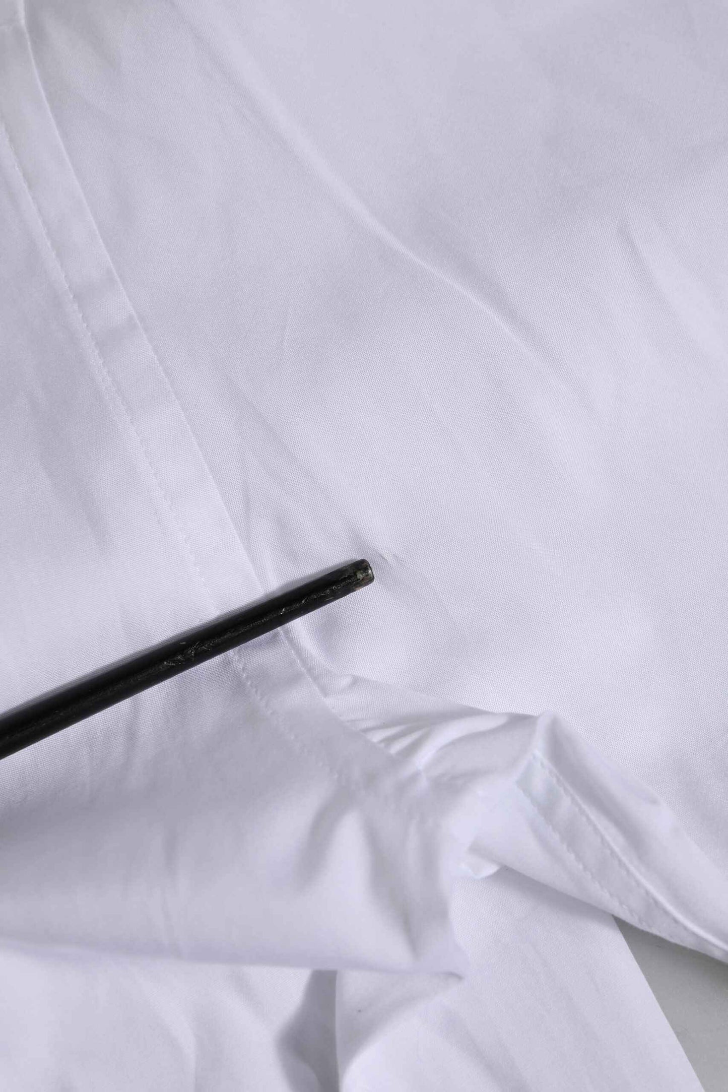 White Cotton Short Sleeves Men Formal Shirt