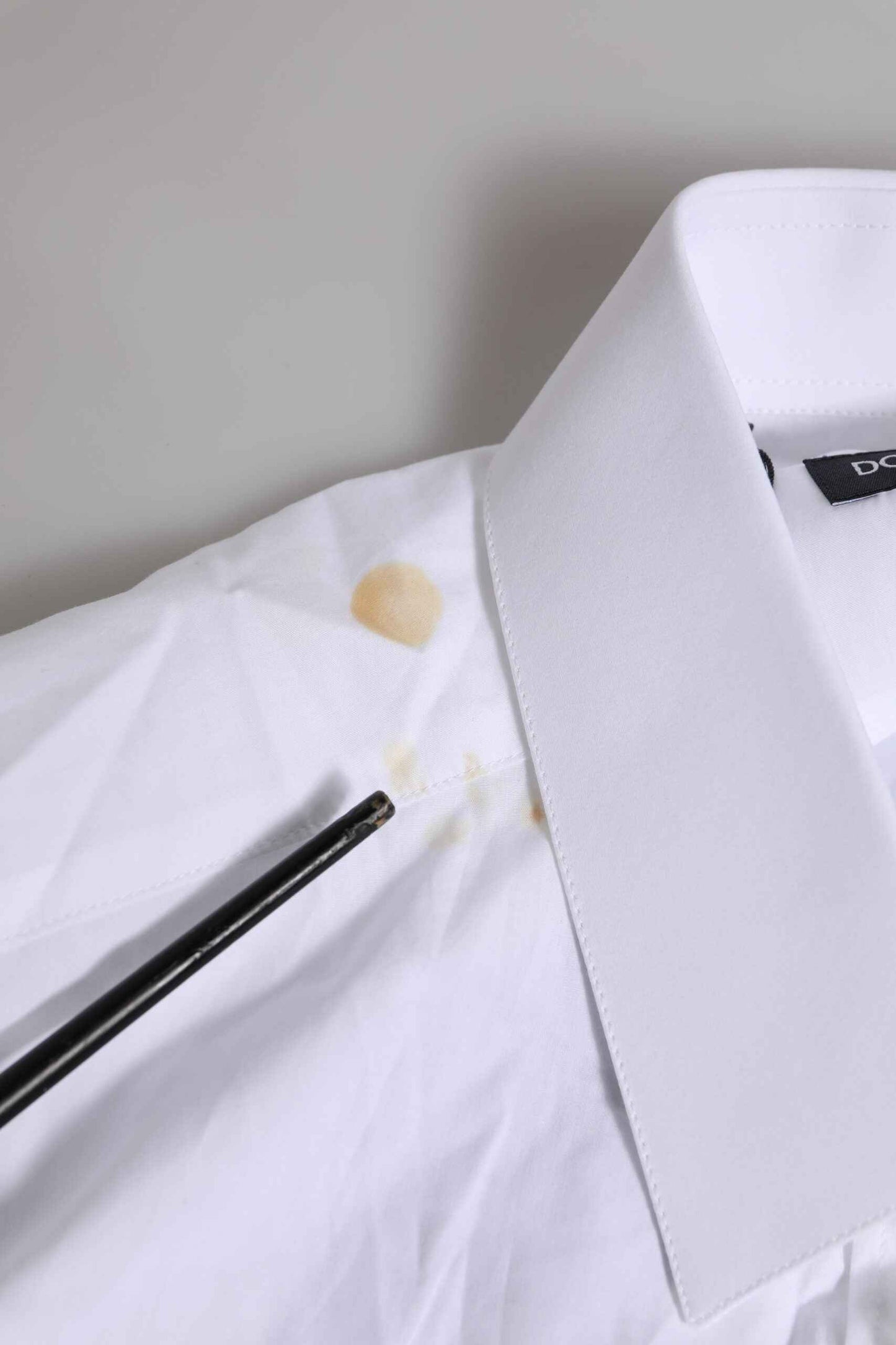 White Cotton MARTINI Long Sleeve Formal Shirt
