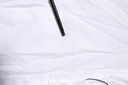 White Cotton GOLD Long Sleeves Formal Shirt