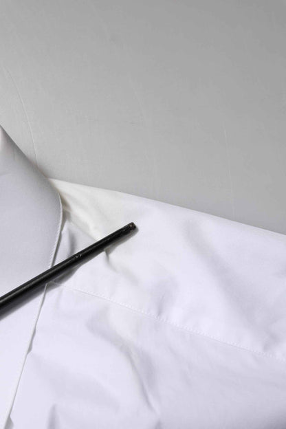 White Cotton GOLD Long Sleeves Formal Shirt