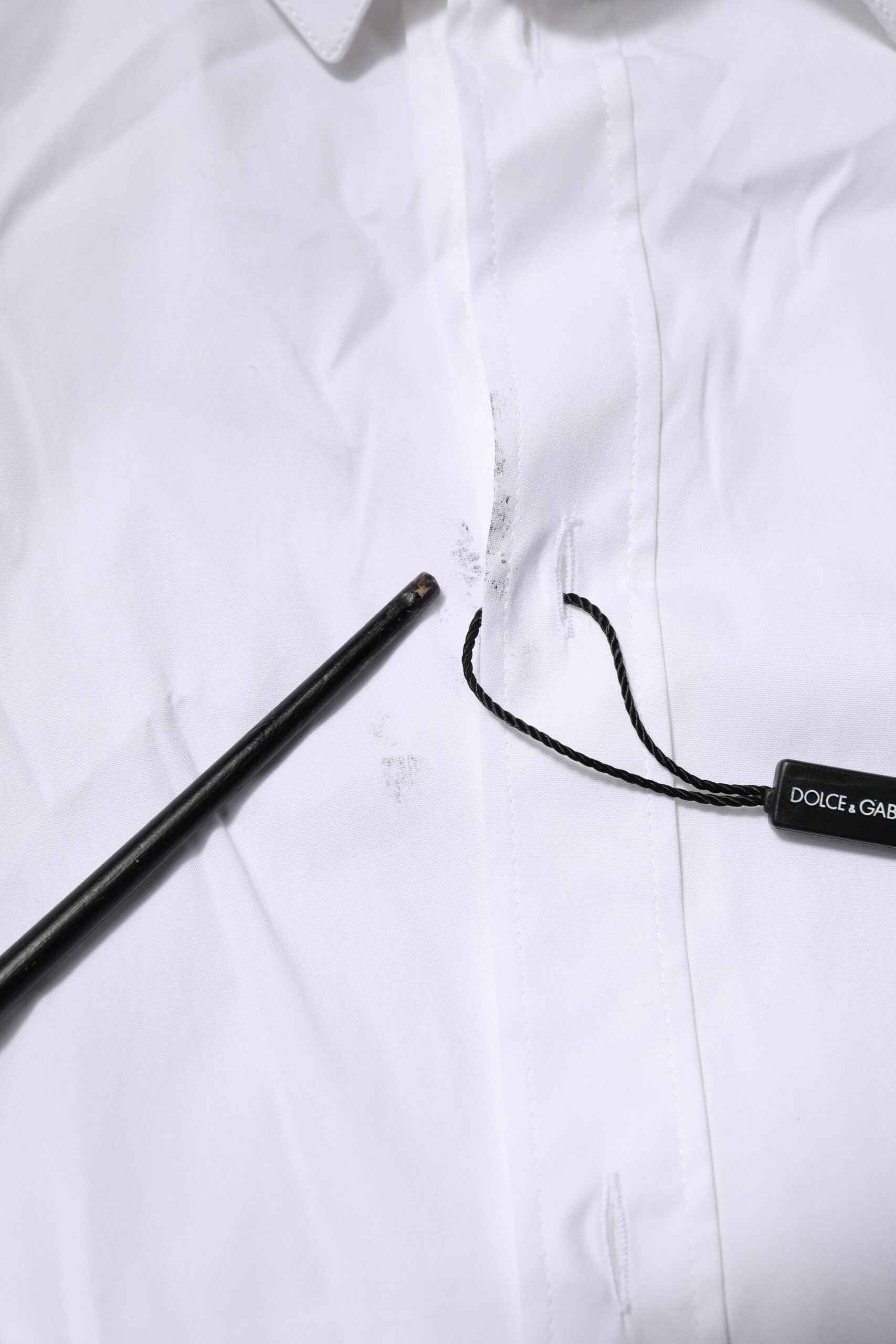 White Cotton GOLD Long Sleeves Formal Shirt
