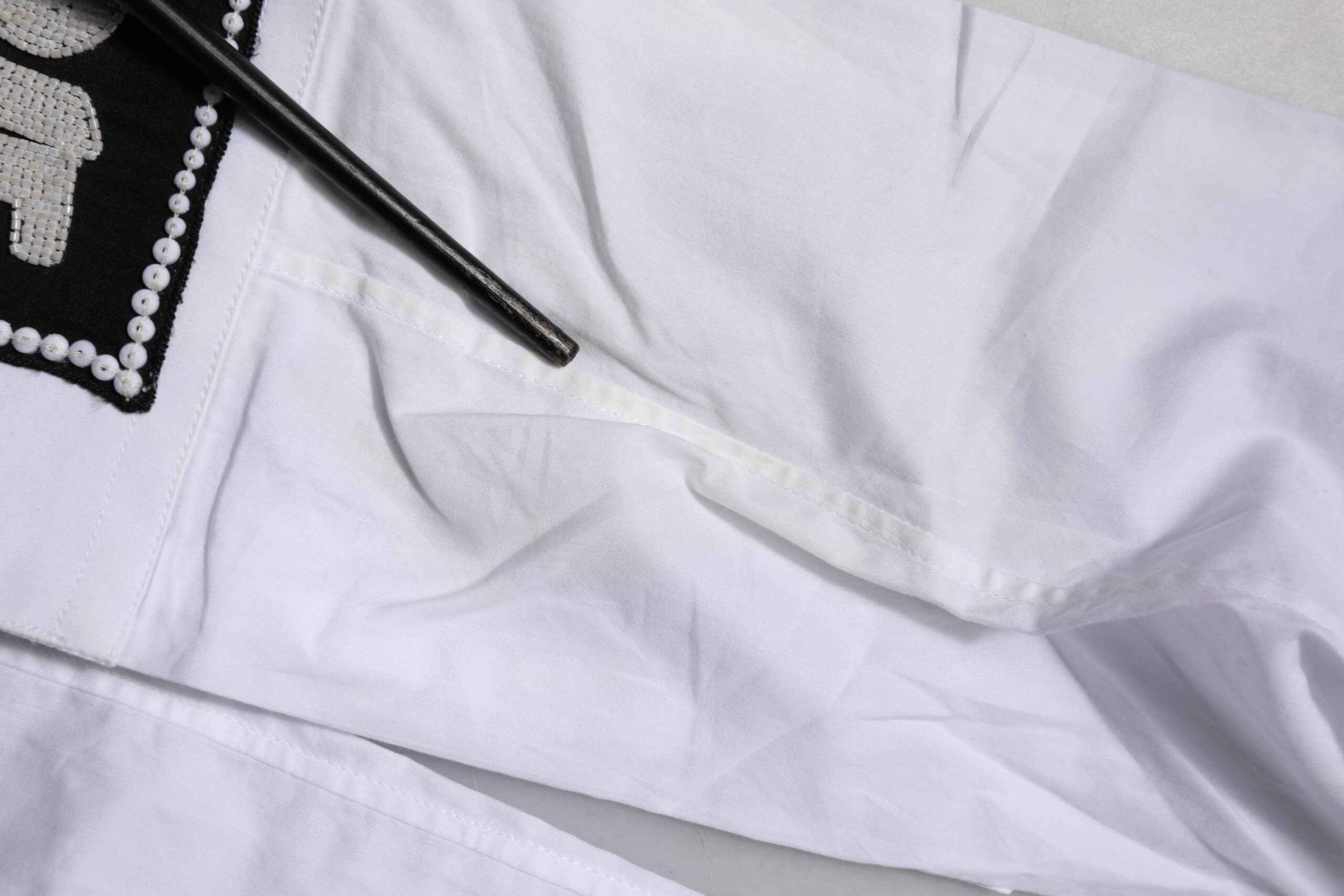 White Cotton GOLD Long Sleeves Formal Shirt