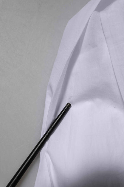 White Cotton GOLD Long Sleeves Formal Shirt