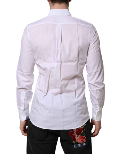 White MARTINI Long Sleeves Dress Formal Shirt