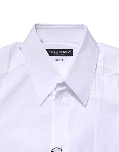 White MARTINI Long Sleeves Dress Formal Shirt