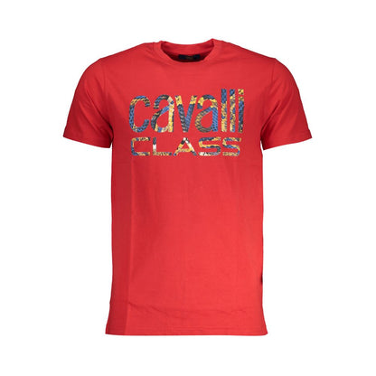 Red Cotton Men T-Shirt
