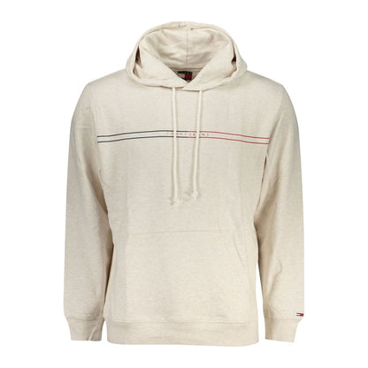 Beige Cotton Men's Hoodie