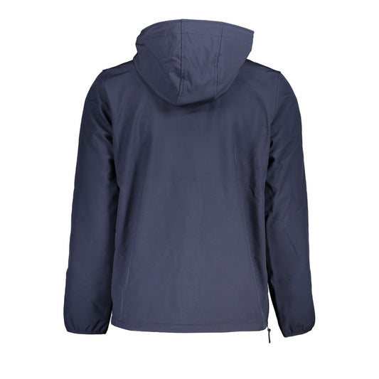 Blu Polyester Men's Jacket