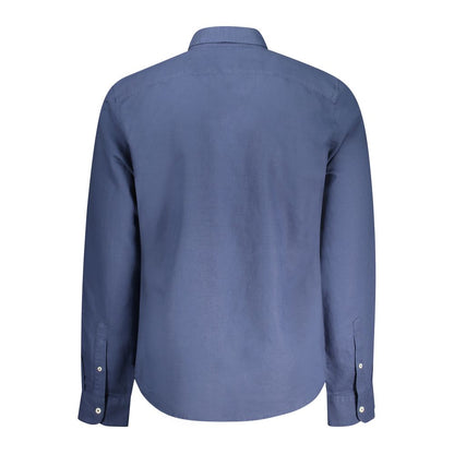 Blu Linen Men Shirt