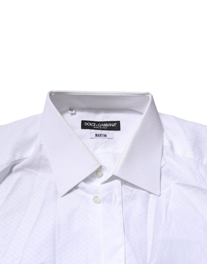 White MARTINI Long Sleeve Dress Formal Shirt