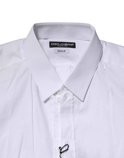 White GOLD Long Sleeve Dress Formal Shirt