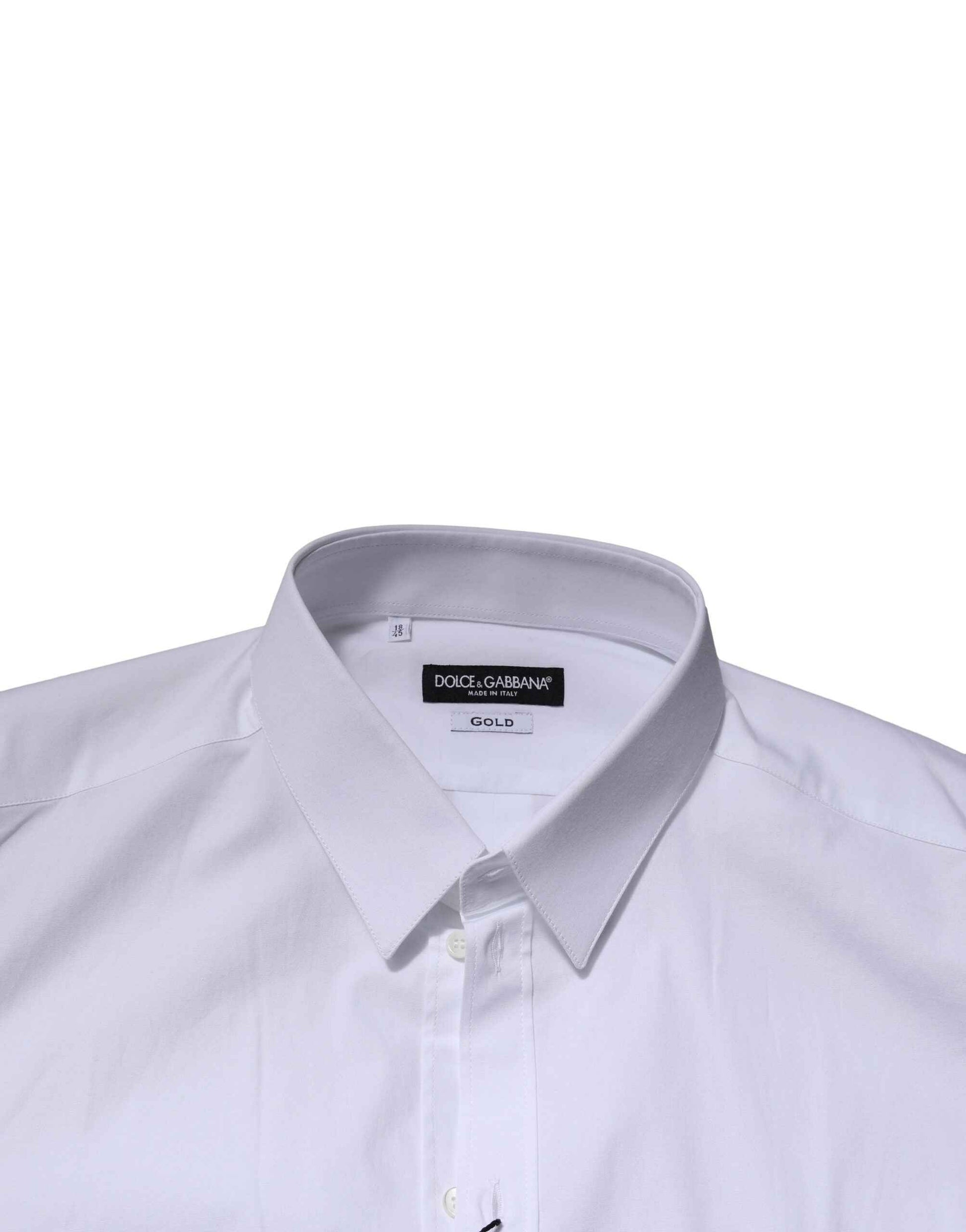 White GOLD Long Sleeve Dress Men Formal Shirt
