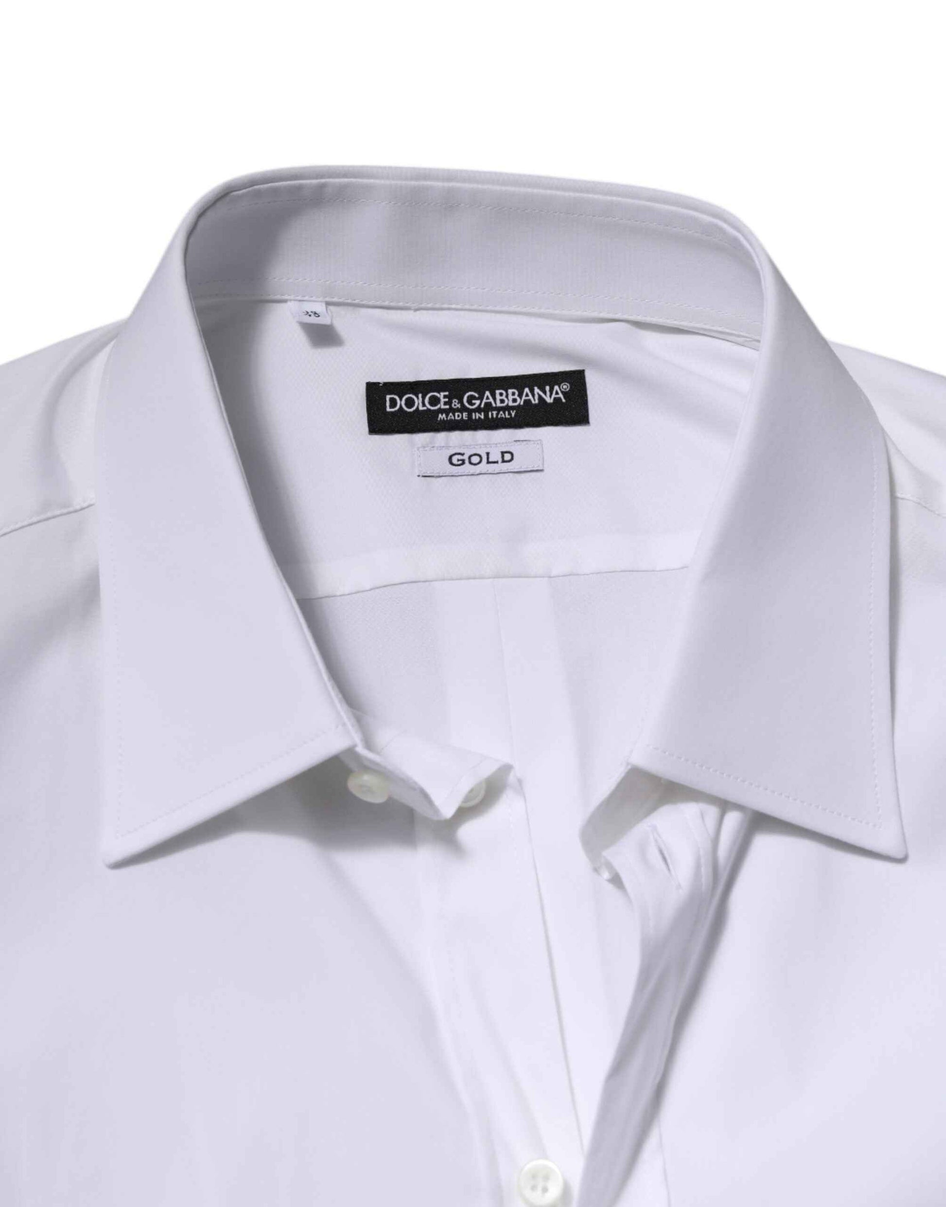 White GOLD Long Sleeve Dress Men Formal Shirt