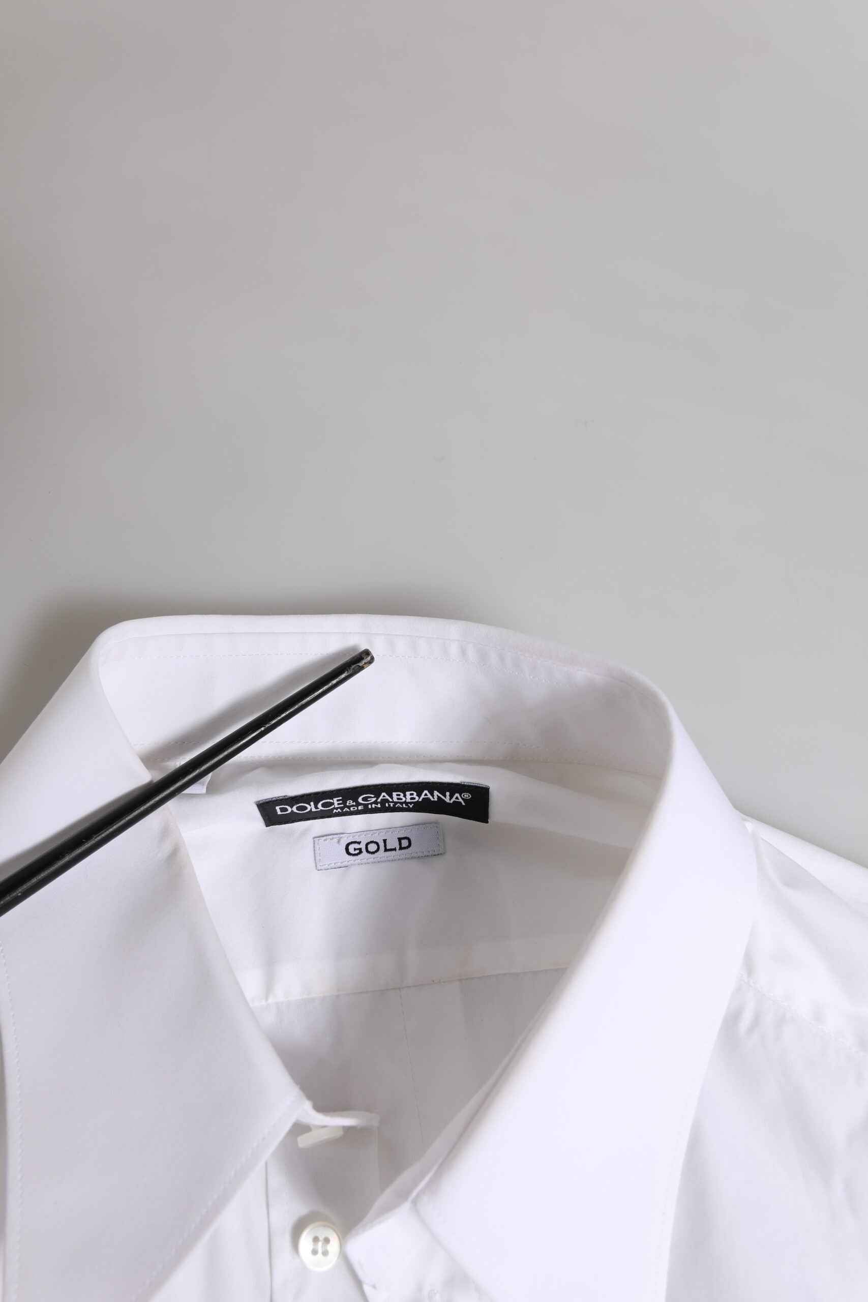 White GOLD Long Sleeve Dress Men Formal Shirt