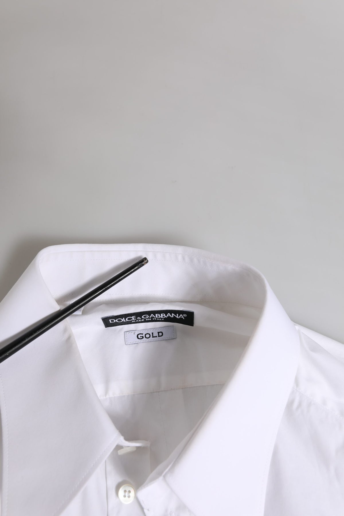 White GOLD Long Sleeve Dress Men Formal Shirt