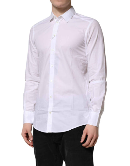White Cotton Long Sleeves Dress Formal Shirt