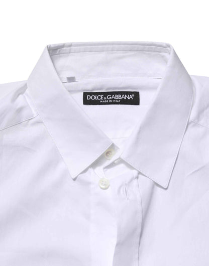 White Cotton Long Sleeves Dress Formal Shirt