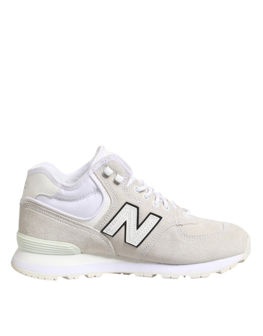Off White Suede Sneakers Shoes