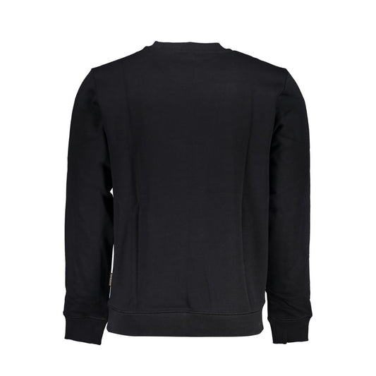 Black Cotton Men's Sweatshirt