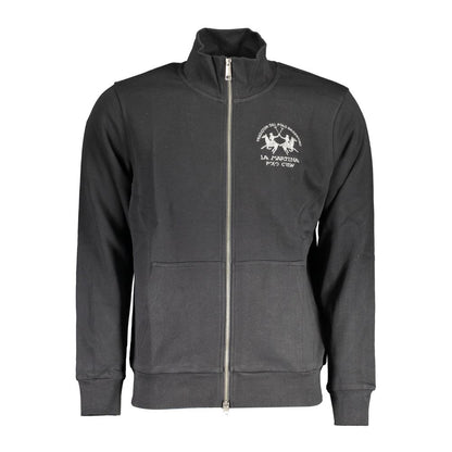 Black Cotton Men's Sweatshirt