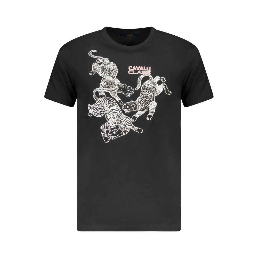 Black Cotton Men's T-Shirt