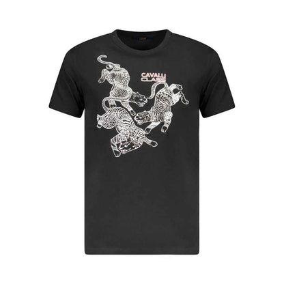 Black Cotton Men's T-Shirt