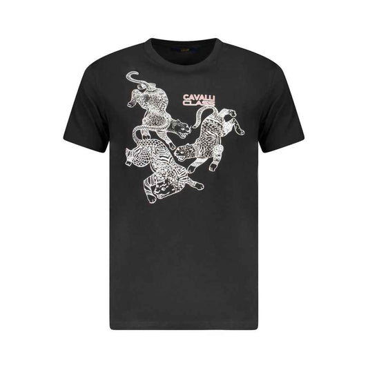 Black Cotton Men's T-Shirt