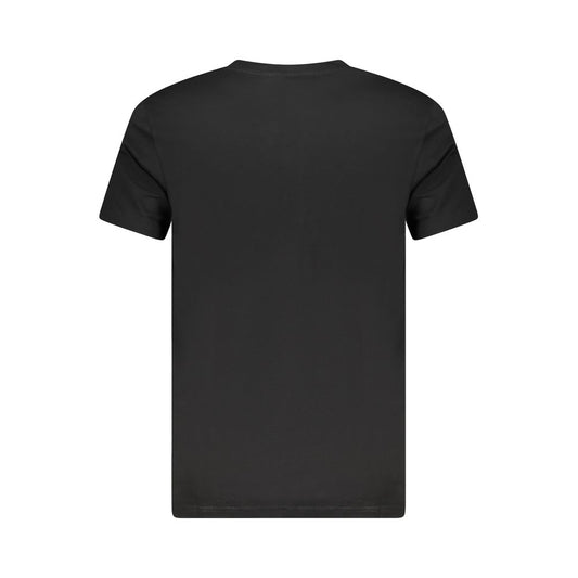 Black Cotton Men's T-Shirt