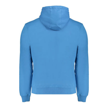 Blue Cotton Men Sweatshirt