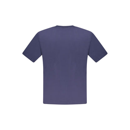 Blue Cotton Men's T-Shirt