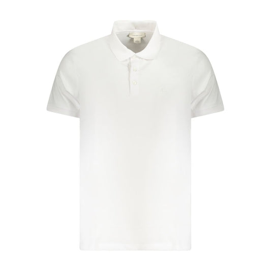 White Cotton Men Polo