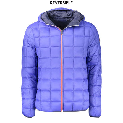 Blue Poliammide Men's Jacket