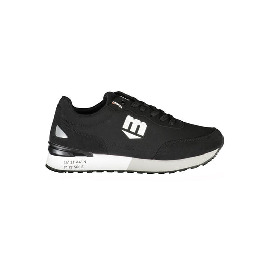 Black Polyurethane Men Sneaker