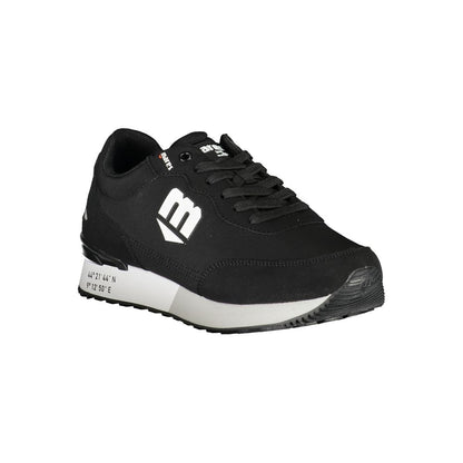 Black Polyurethane Men Sneaker