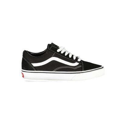 Black Polyester Men Sneaker