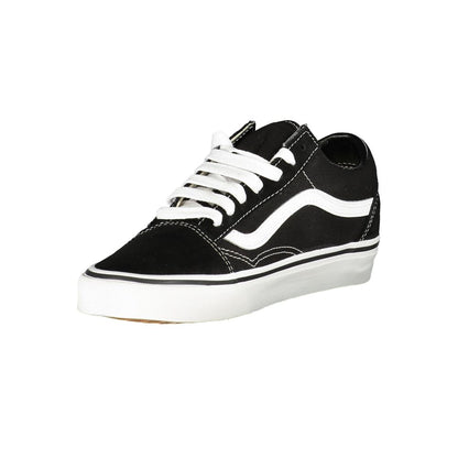 Black Polyester Men Sneaker