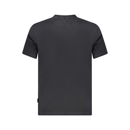Black Cotton Men's T-Shirt