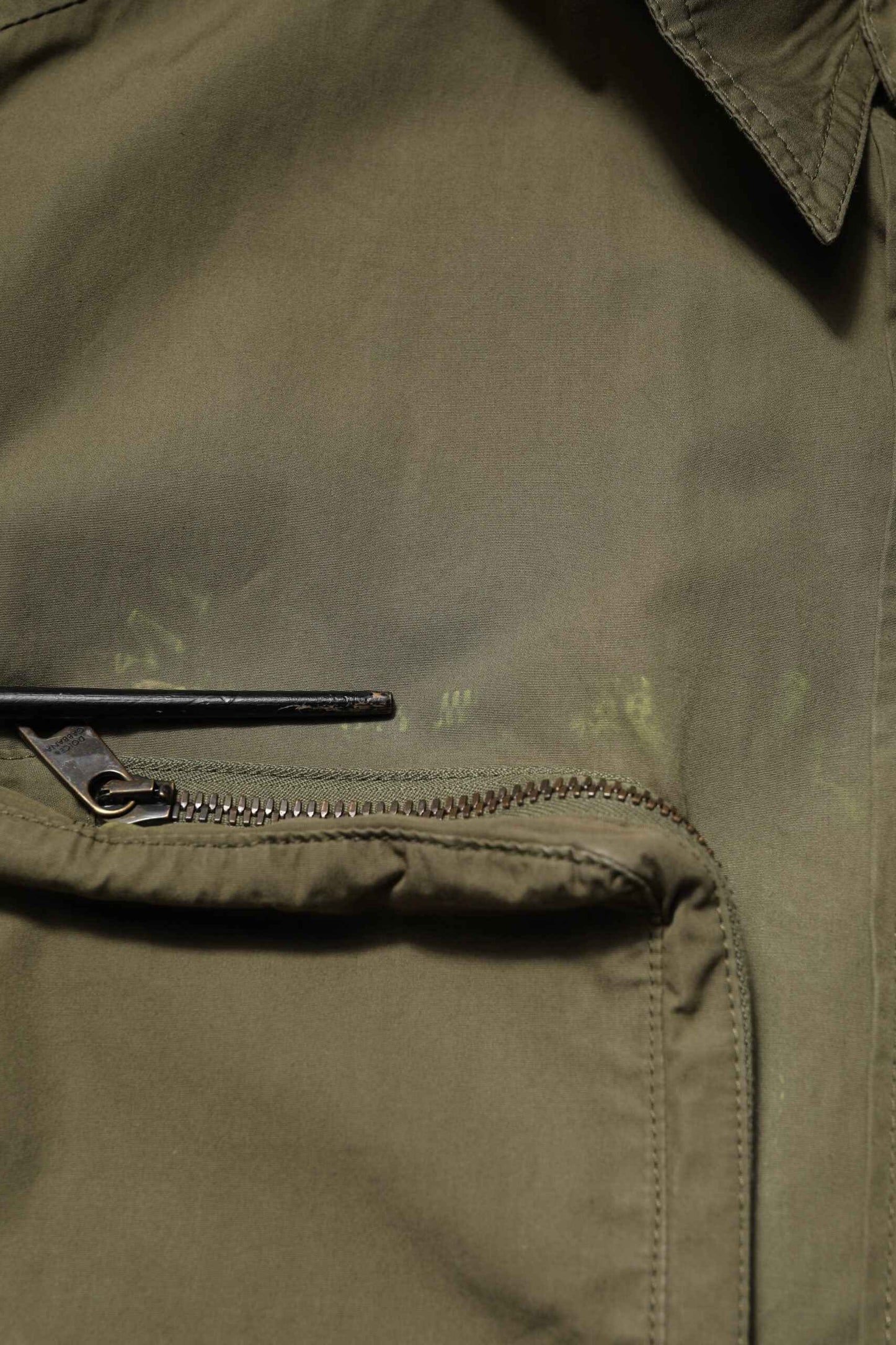 Army Green Button Down Long Sleeves Shirt