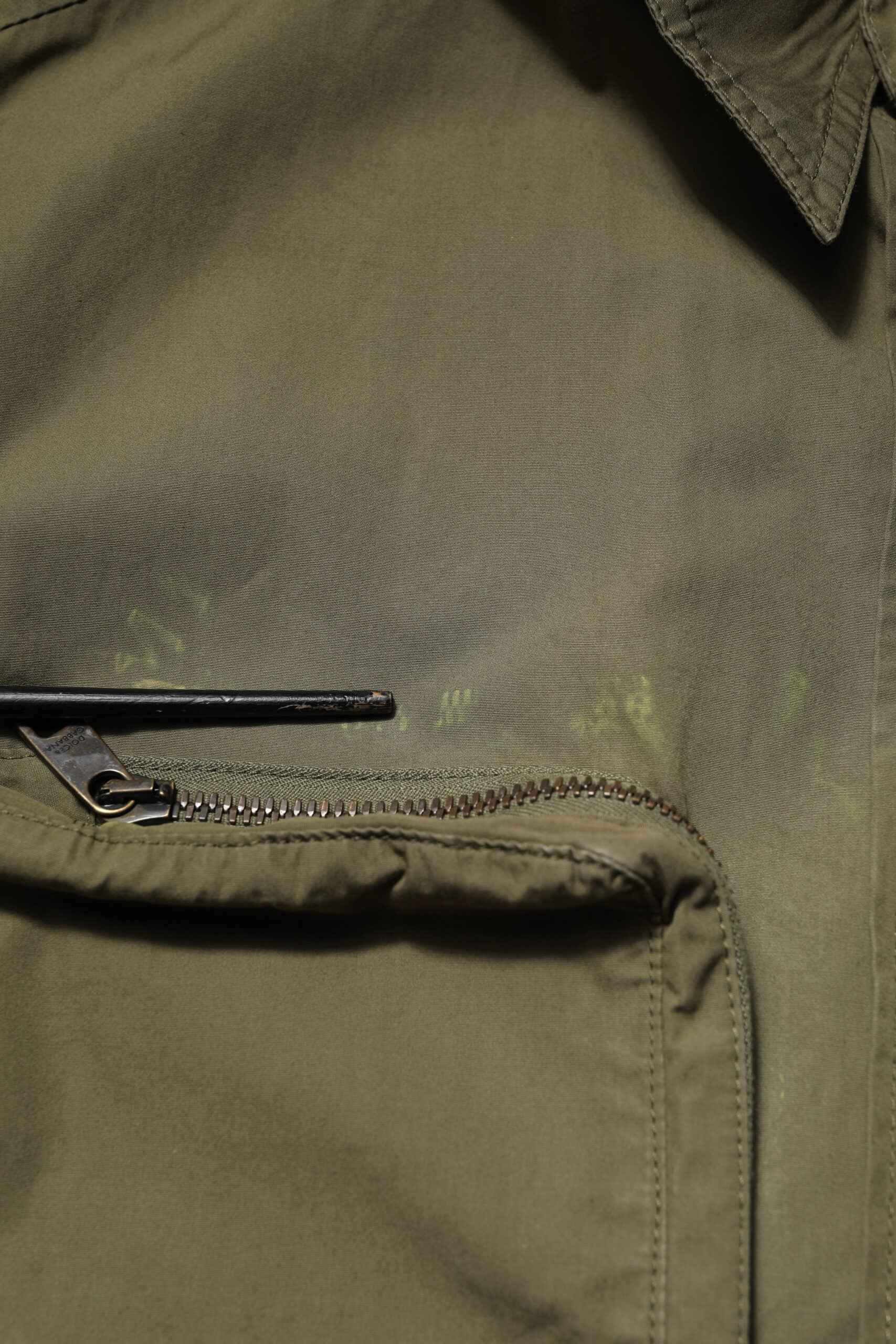 Army Green Button Down Long Sleeves Shirt