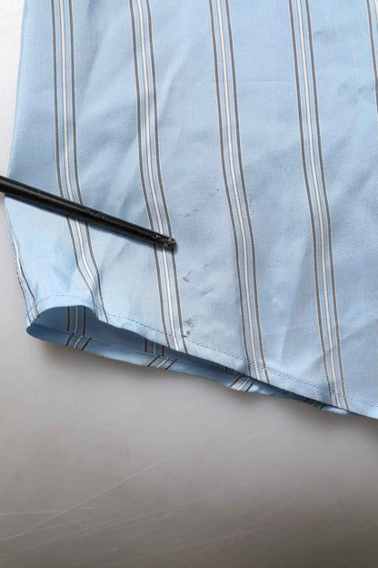 Blue Striped MARTINI Long Sleeves Dress Shirt