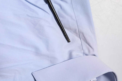 Blue Cotton SICILIA Long Sleeves Dress Shirt