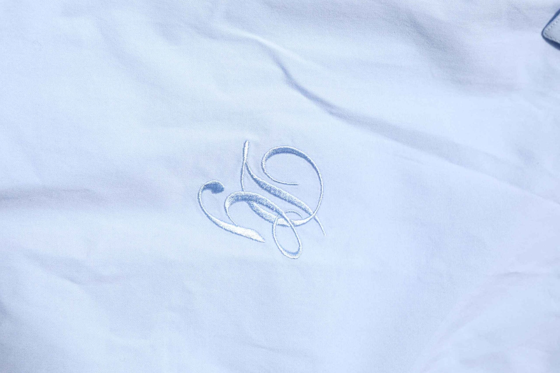 Sky Blue Cotton GOLD Long Sleeves Dress Shirt