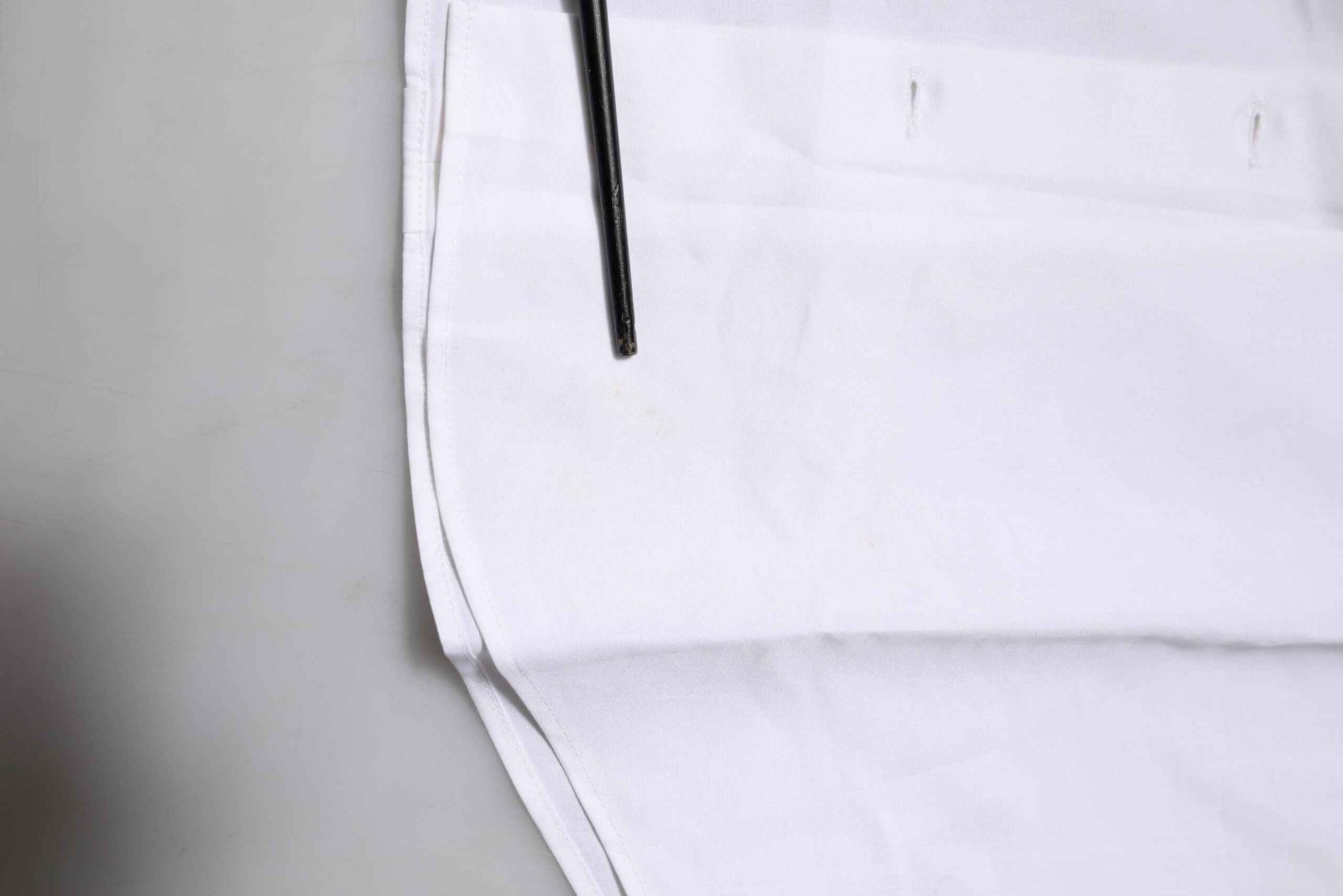 White Cotton GOLD Long Sleeves Dress Shirt
