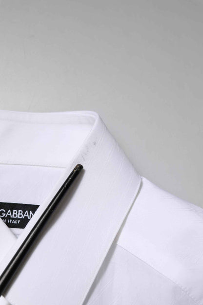 White Cotton MARTINI Long Sleeve Dress Shirt